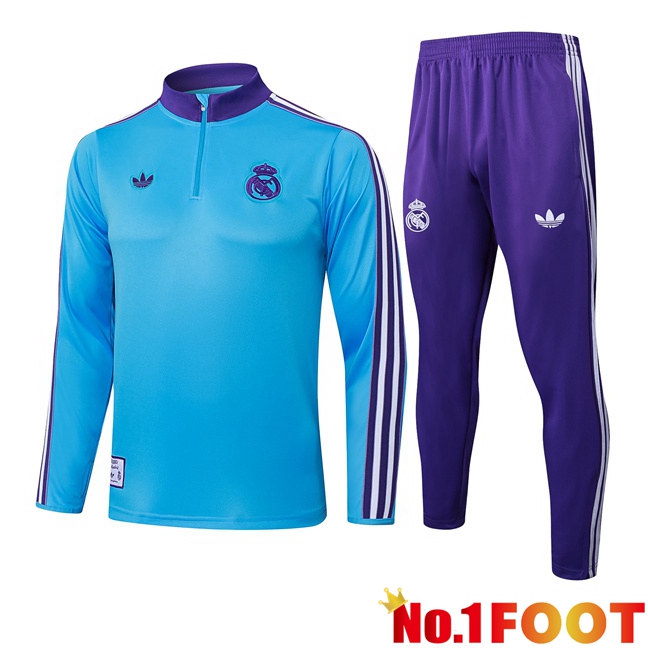 Real Madrid kit Training Tracksuit Blue 2025/2026