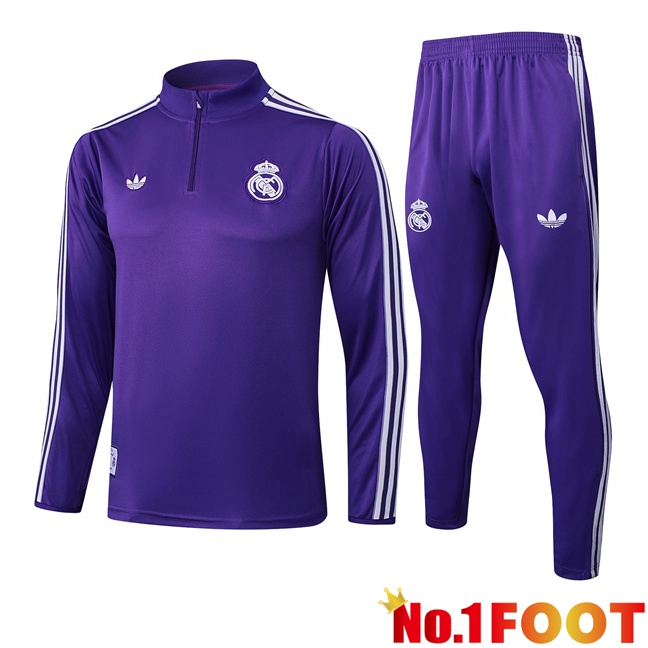 Real Madrid kit Training Tracksuit Purple 2025/2026