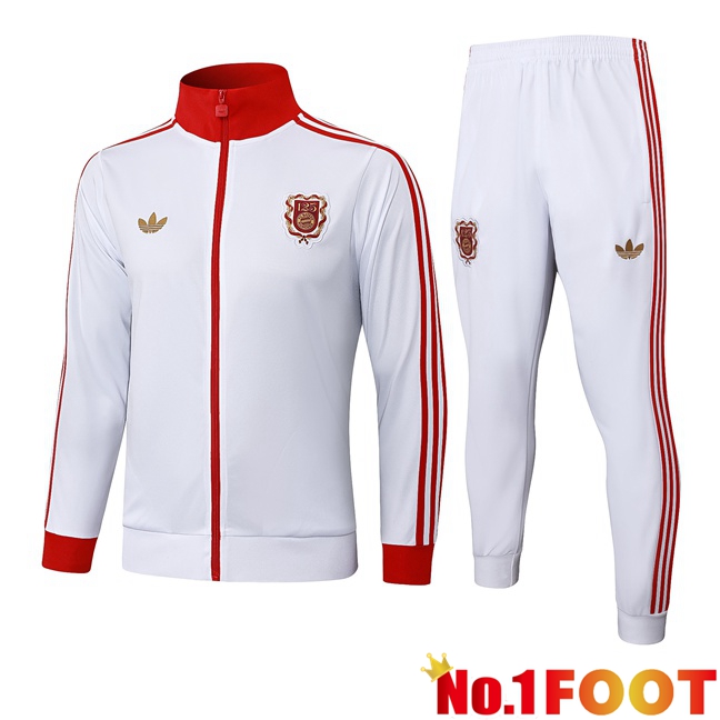 Bayern Munich kit Training Tracksuit - Training Jacket White 2025/2026