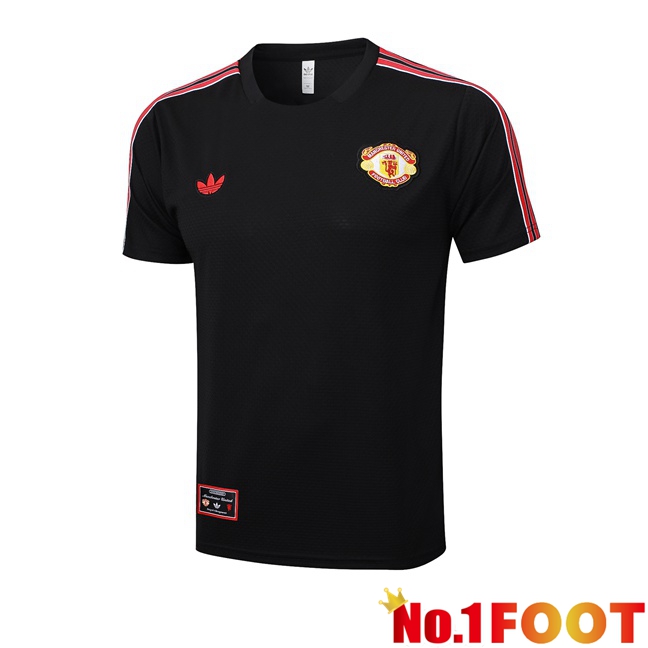 Manchester United Training T Shirt Black 2025/2026