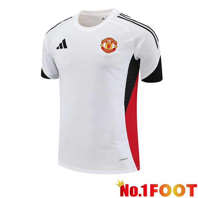 Manchester United Training T Shirt White 2025/2026