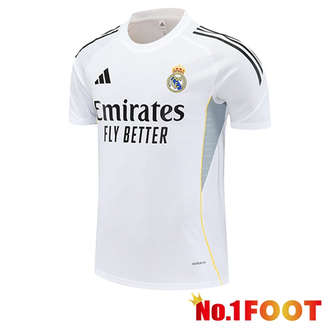 Real Madrid Training T Shirt White 2025/2026