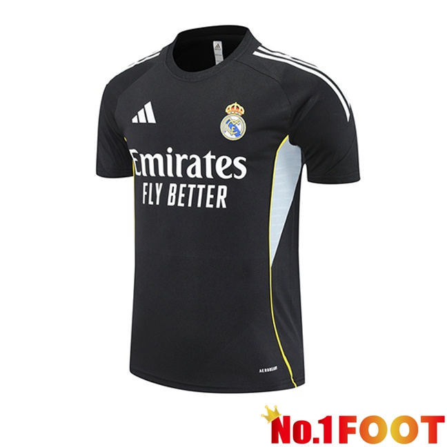 Real Madrid Training T Shirt Black 2025/2026