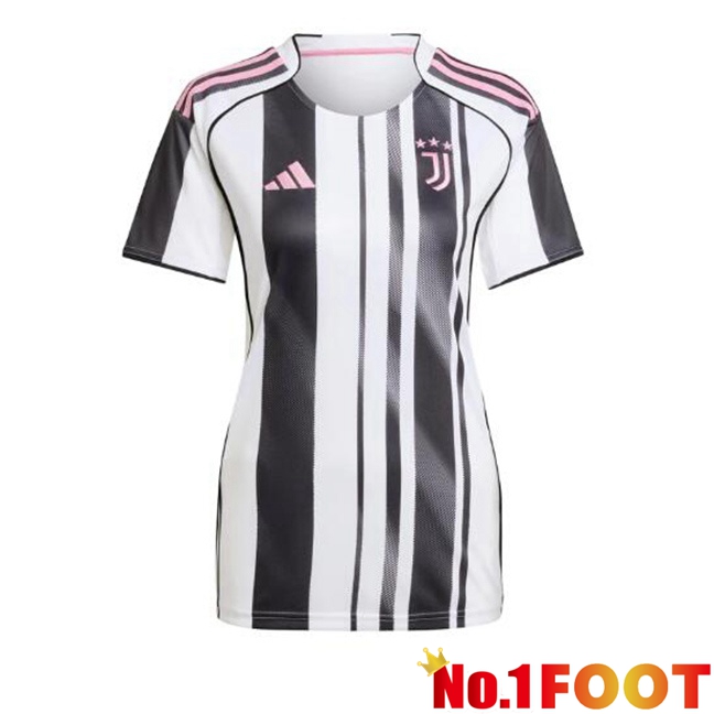 Juventus Women Home Soccer Jersey Black White 2025/2026