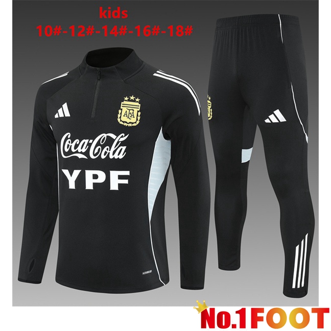 Argentina Kids kit Training Tracksuit Black 2025/2026