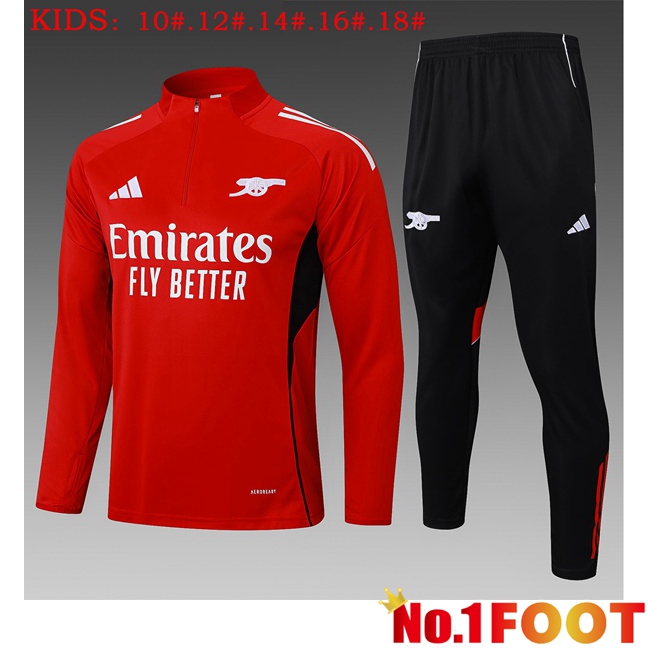 Arsenal Kids kit Training Tracksuit Red 2025/2026