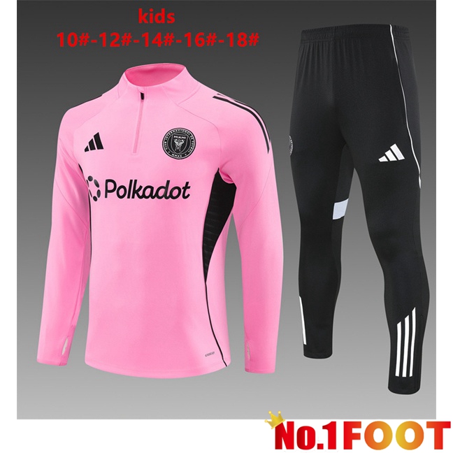 Inter Miami CF Kids kit Training Tracksuit Pink 2025/2026