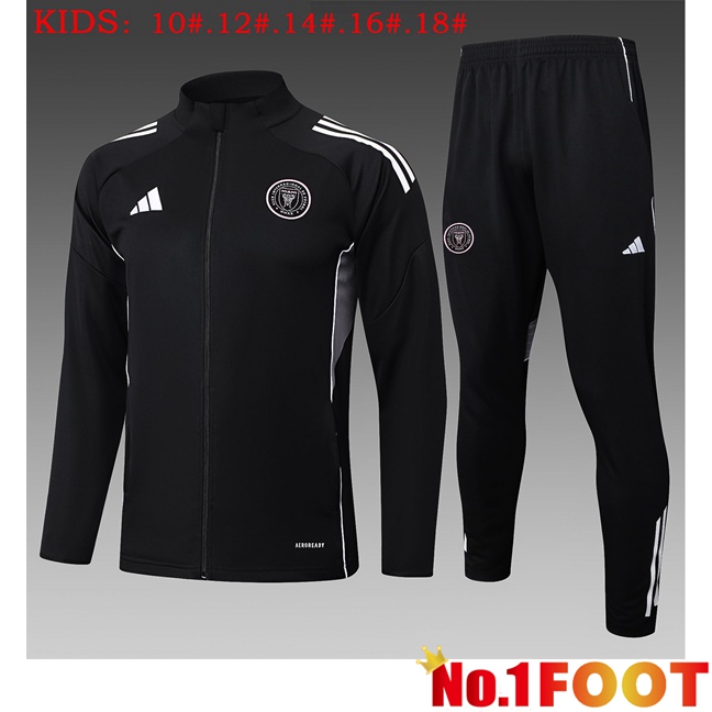 Inter Miami CF Kids kit Training Tracksuit - Training Jacket Black 2025/2026