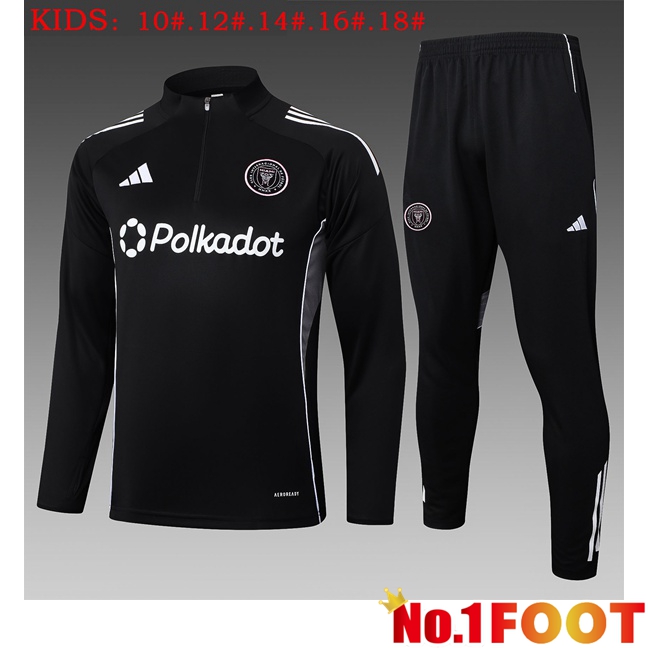 Inter Miami CF Kids kit Training Tracksuit Black 2025/2026