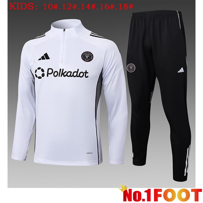 Inter Miami CF Kids kit Training Tracksuit White 2025/2026