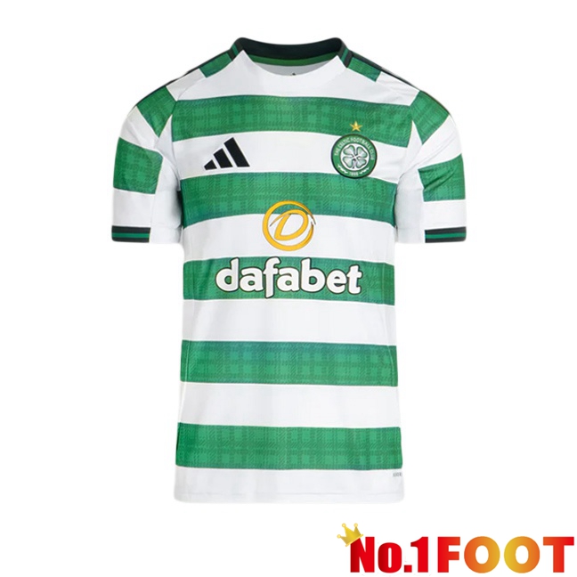 Celtic FC Home Soccer Jersey Green White 2025/2026