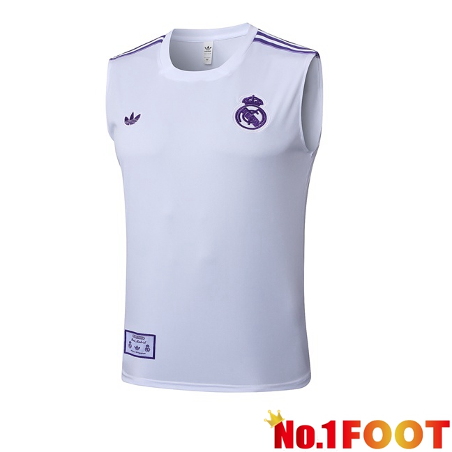 Real Madrid Gilet Soccer White 2025/2026