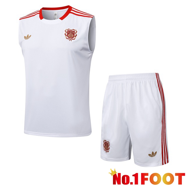 Bayern Munich Gilet Soccer + Shorts White 2025/2026
