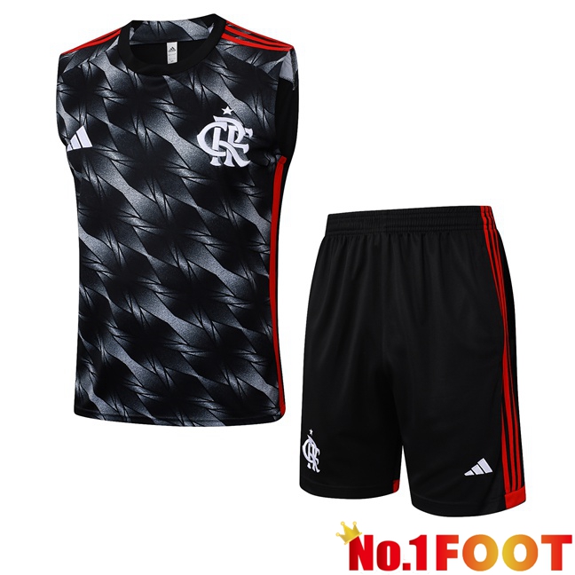 Flamengo Gilet Soccer + Shorts Black 2025/2026