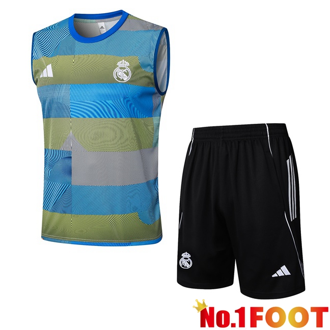 Real Madrid Gilet Soccer + Shorts Blue 2025/2026