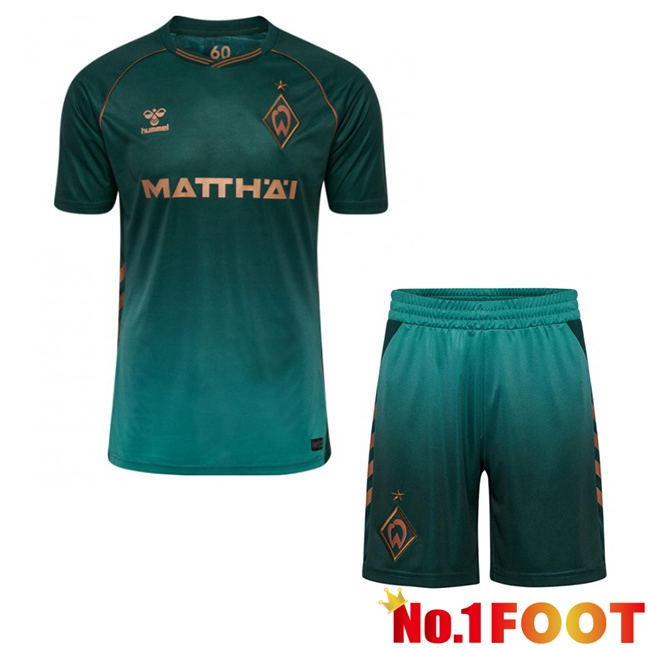 SV Werder Bremen Kids Third Soccer Jersey Green 2025/2026