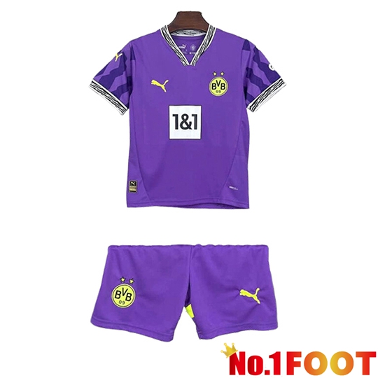 Dortmund Kids Soccer Jersey Special Edition Purple 2025/2026