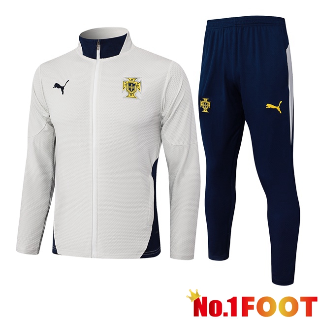 Portugal kit Training Tracksuit - Training Jacket Grey 2025/2026
