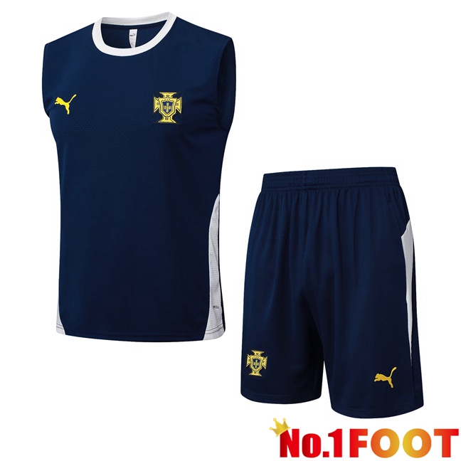 Portugal Gilet Soccer + Shorts Blue Royal 2025/2026