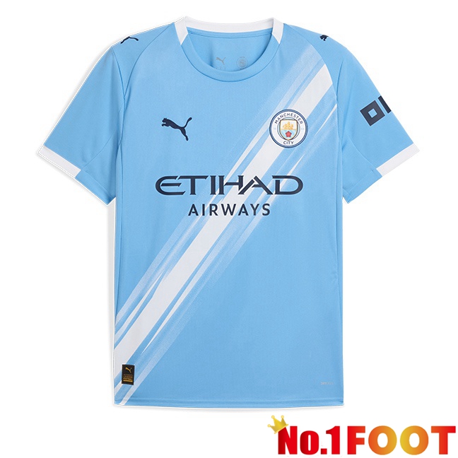 Manchester City Home Soccer Jersey Blue 2025/2026