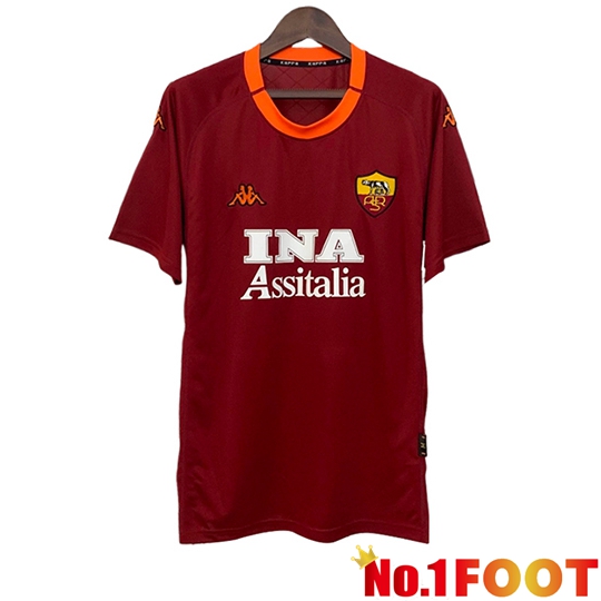 AS Rome Retro Home Soccer Jersey 2000/2001