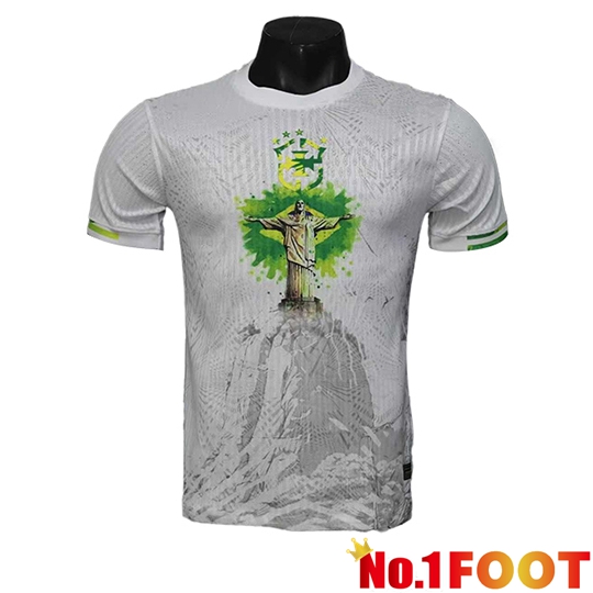 Brazil Soccer Jersey Special Edition White 2025/2026