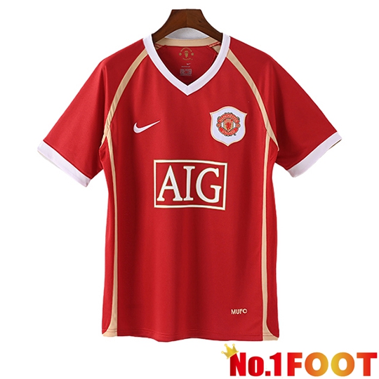 Manchester United Retro Home Soccer Jersey 2006/2007