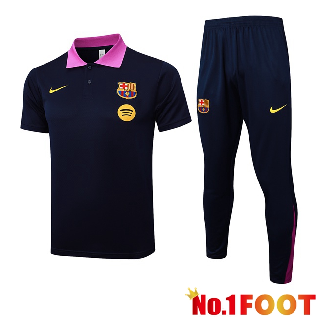 FC Barcelona Soccer Polo + Training Pants Blue Royal 2025/2026