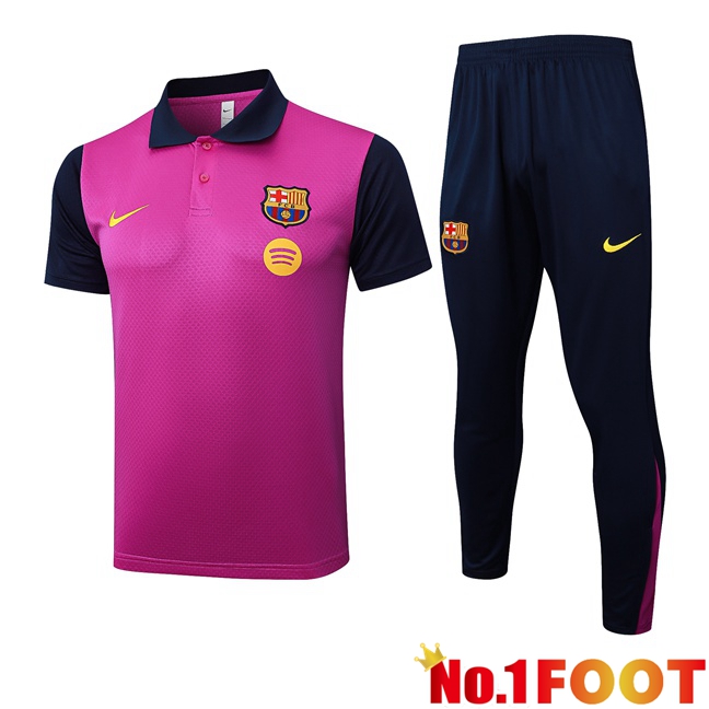 FC Barcelona Soccer Polo + Training Pants Purple 2025/2026