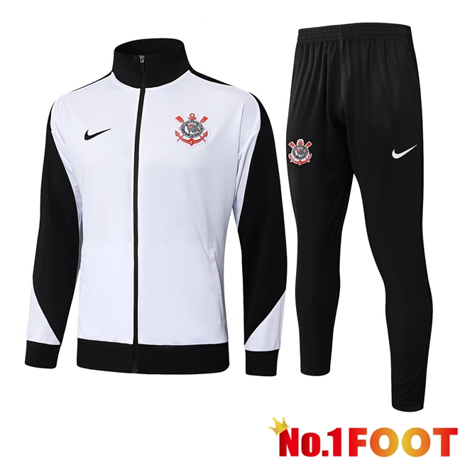 Corinthians kit Training Tracksuit - Training Jacket White 2025/2026