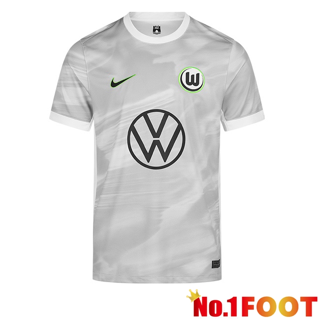 Vfl Wolfsburg Away Soccer Jersey Grey 2025/2026