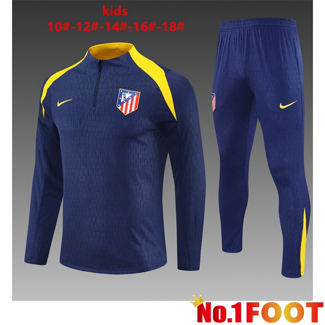 Atletico Madrid Kids kit Training Tracksuit Blue Royal 2025/2026