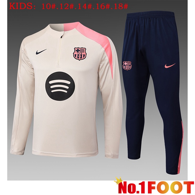 FC Barcelona Kids kit Training Tracksuit Yellow 2025/2026