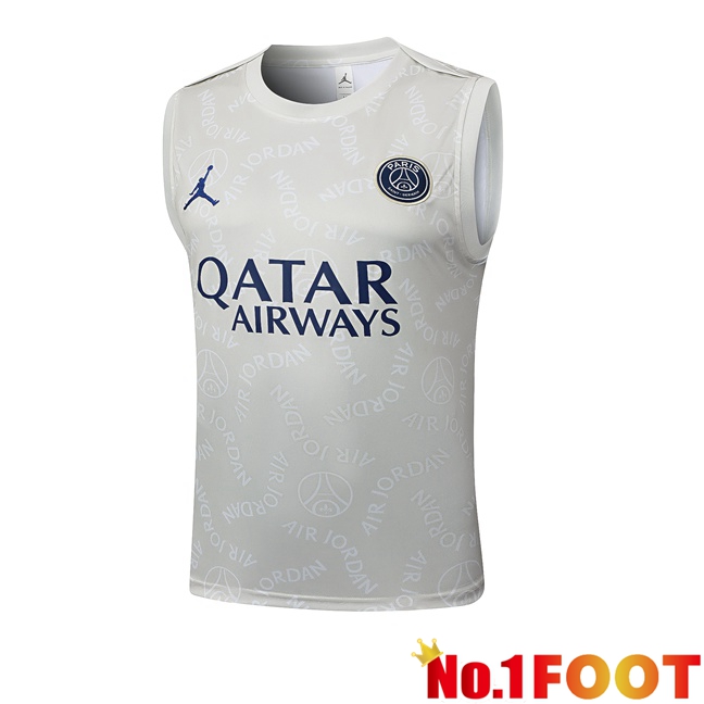 Jordan Paris PSG Gilet Soccer Grey 2025/2026