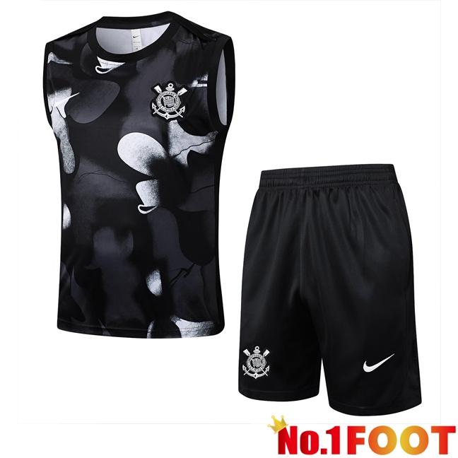 Corinthians Gilet Soccer + Shorts Black 2025/2026
