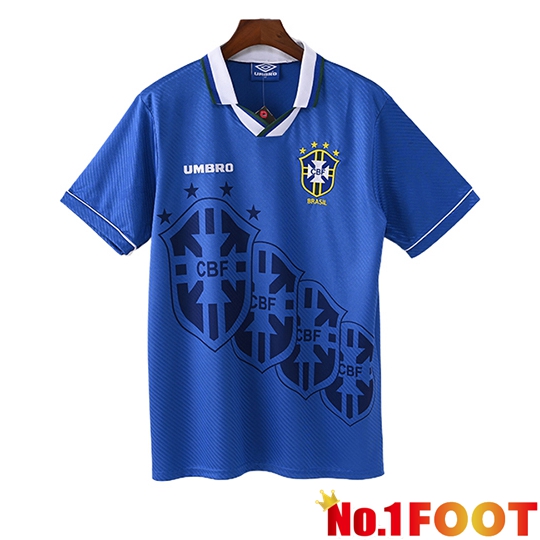 Brazil Retro Away Soccer Jersey 1995/1997