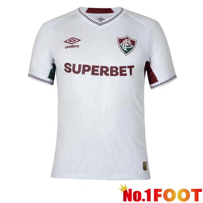 Fluminense Away Soccer Jersey White 2025/2026