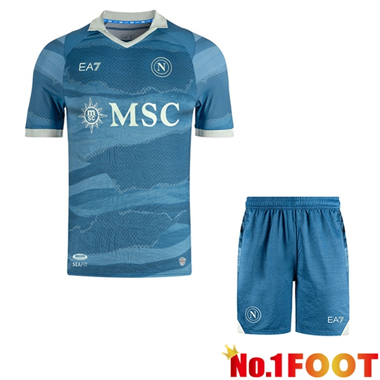 SSC Napoli kit Soccer Jersey Partenope Edition + Shorts 2024/2025