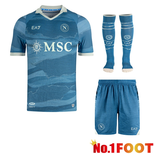 SSC Napoli kit Soccer Jersey Partenope Edition (Shorts + Socks) 2024/2025
