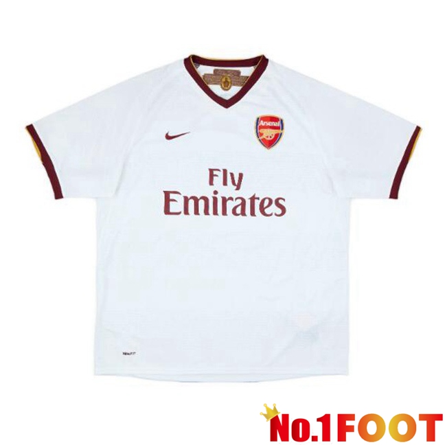 Arsenal Retro Home Soccer Jersey White 2007-2008