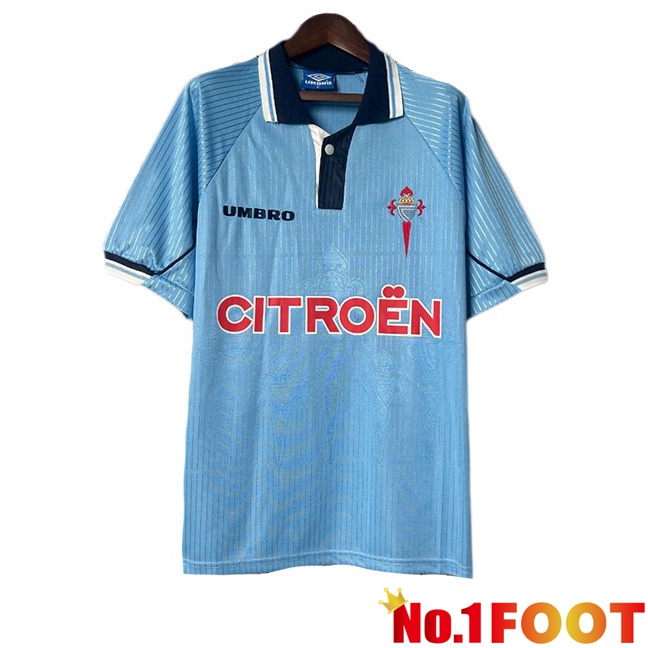 Celta Vigo Retro Home Soccer Jersey Blue 1997-1999