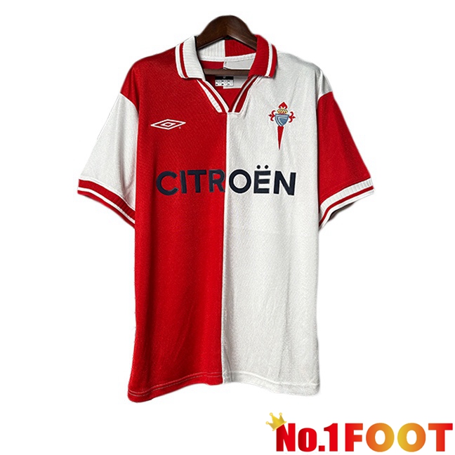 Celta Vigo Retro Away Soccer Jersey White Red 2001-2002