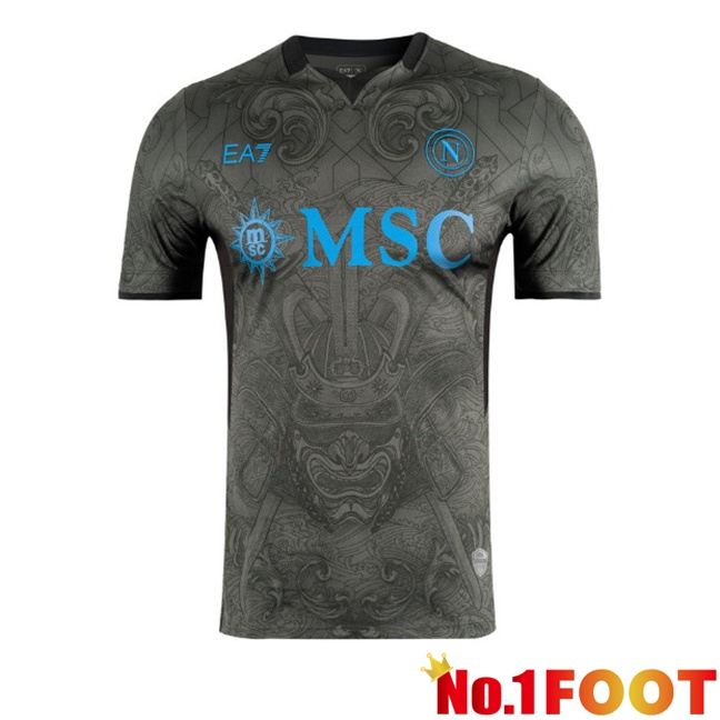 SSC Napoli Third Soccer Jersey Grey 2024/2025