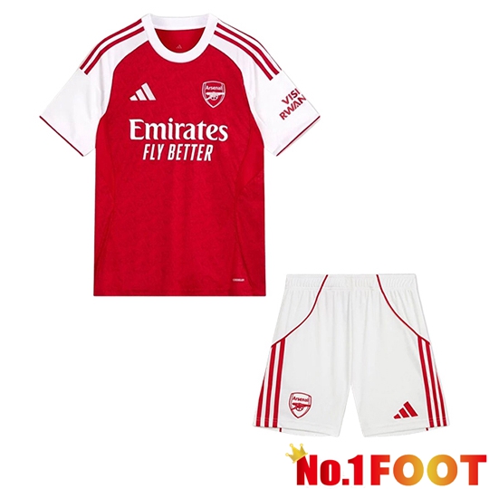 Soccer Jersey Arsenal Kids Home 2025/2026