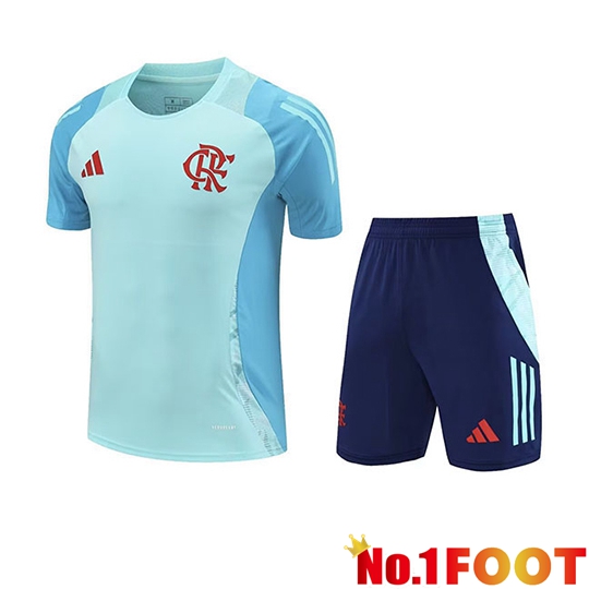 kit Training T Shirt Flamengo Kids Green/Blue 2025/2026