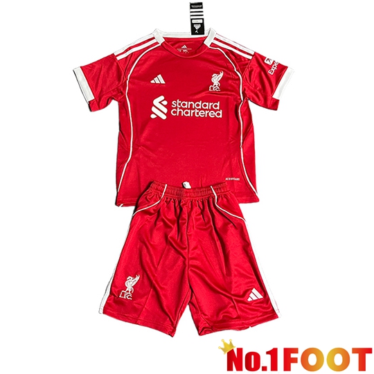 Soccer Jersey Liverpool Kids Home 2025/2026