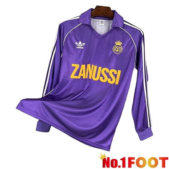 Soccer Jersey Real Madrid Retro Third Long sleeve 1984/1985