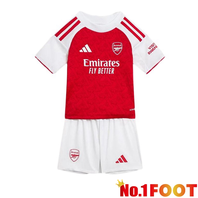 Soccer Jersey Arsenal Kids Home Red White 2025/2026