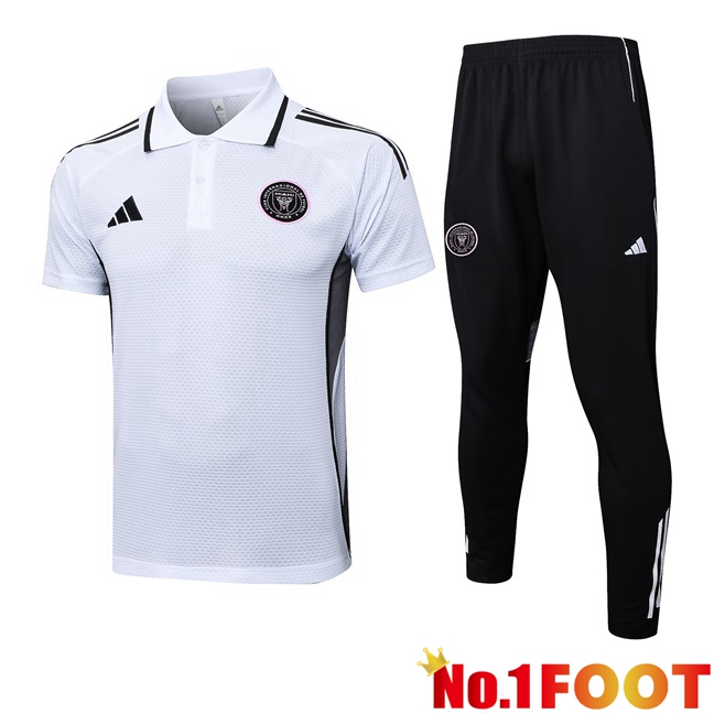 Soccer Polo Inter Miami CF + Training Pants White 2025/2026