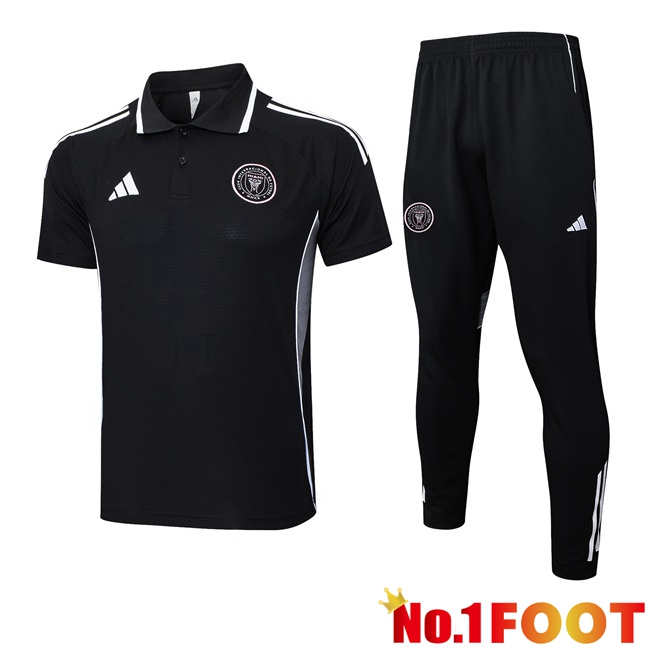 Soccer Polo Inter Miami CF + Training Pants Black 2025/2026